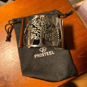 Tree of Life Stainless Steel cuff bracelet